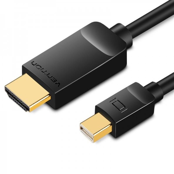 Кабель Vention MiniDisplayPort-HDMI, 3 m, v1.4, Black (HAHBI) HAHBI фото