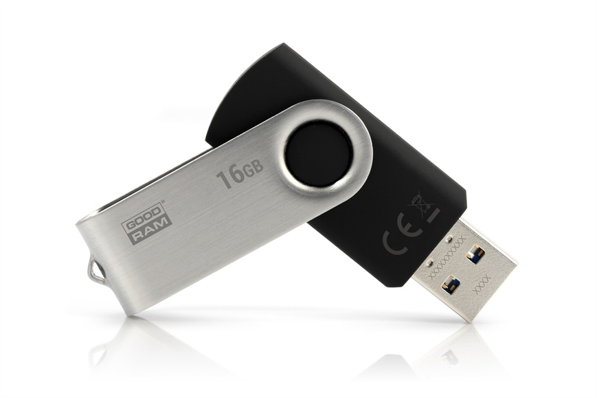 Флеш-накопичувач USB3.0 16GB GOODRAM UTS3 (Twister) Black (UTS3-0160K0R11) UTS3-0160K0R11 фото