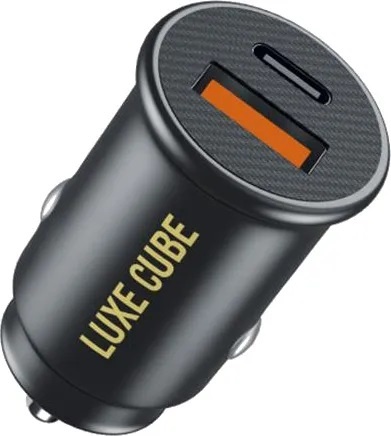Автомобільний зарядний пристрій Luxe Cube 20W (2USBх3A) Black (9988449841235) 9988449841235 фото