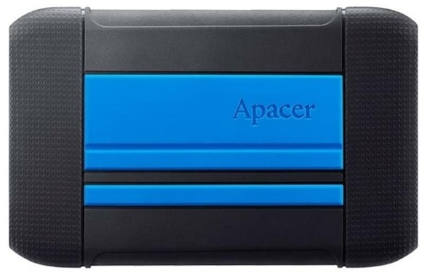 Зовнішній жорсткий диск 2.5" USB 1TB Apacer AC633 Black/Blue (AP1TBAC633U-1) AP1TBAC633U-1 фото