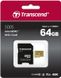 Карта пам`ятi MicroSDXC 64GB UHS-I/U3 Class 10 Transcend 500S + SD-adapter (TS64GUSD500S) TS64GUSD500S фото 2