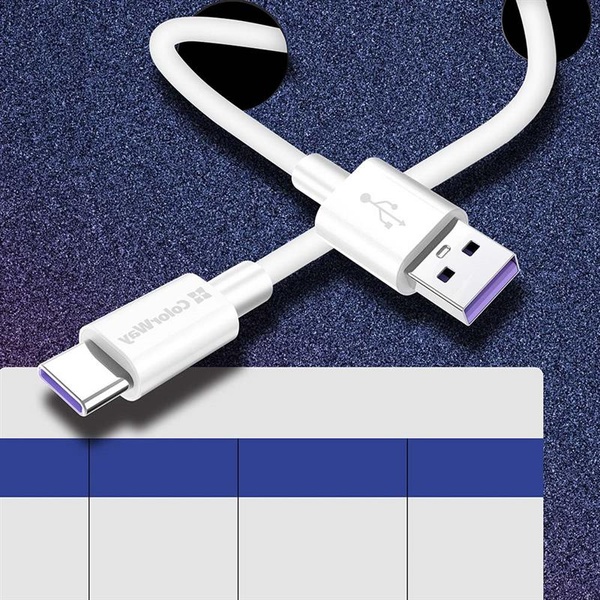 Кабель ColorWay USB-USB Type-C, 5.0А, 1м, White (CW-CBUC019-WH) CW-CBUC019-WH фото