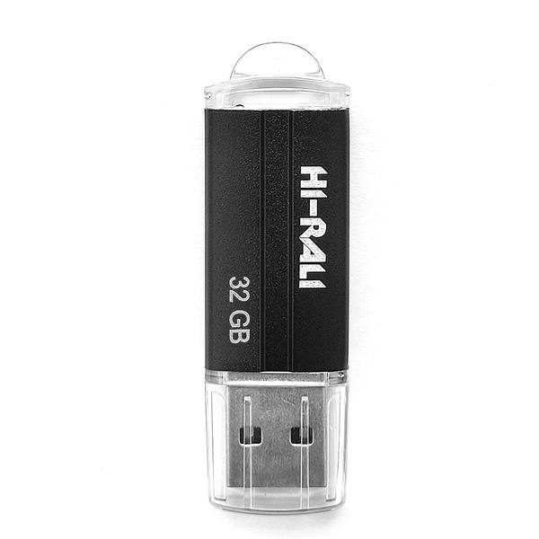 Флеш-накопичувач USB 32GB Hi-Rali Corsair Series Black (HI-32GBCORBK) HI-32GBCORBK фото