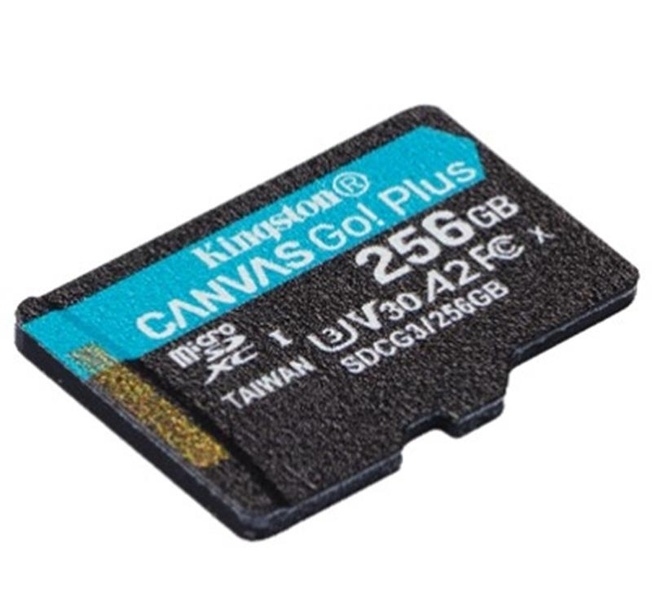 Карта пам`яті MicroSDXC 256GB UHS-I/U3 Class 10 Kingston Canvas Go! Plus R170/W90MB/s (SDCG3/256GBSP) SDCG3/256GBSP фото