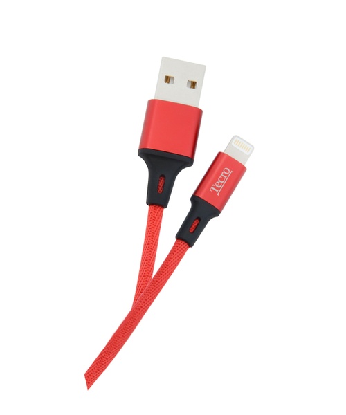 Кабель Tecro USB-Lightning, 1м Red (LT-0100RD) LT-0100RD фото