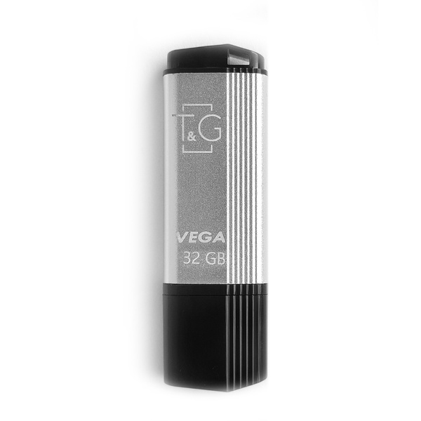 Флеш-накопичувач USB 32GB T&G 121 Vega Series Silver (TG121-32GBSL) TG121-32GBSL фото