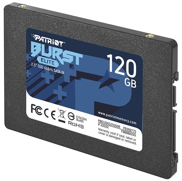 Накопичувач SSD 120GB Patriot Burst Elite 2.5" SATAIII TLC (PBE120GS25SSDR) PBE120GS25SSDR фото