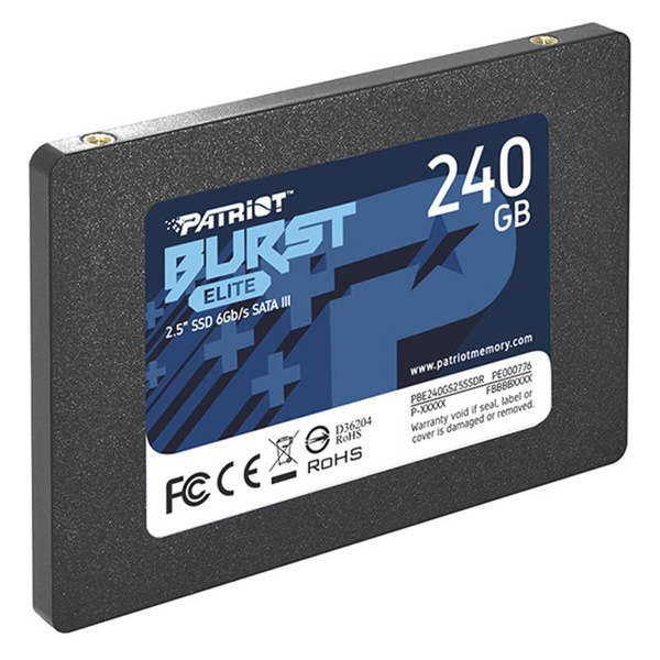 Накопичувач SSD 240GB Patriot Burst Elite 2.5" SATAIII TLC (PBE240GS25SSDR) PBE240GS25SSDR фото