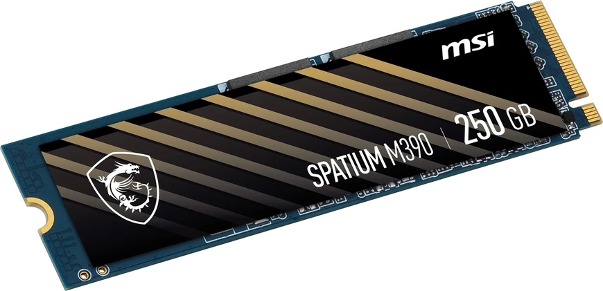 Накопичувач SSD 250GB MSI Spatium M390 M.2 2280 PCIe 3.0 x4 NVMe 3D NAND TLC (S78-4409PY0-P83) S78-4409PY0-P83 фото