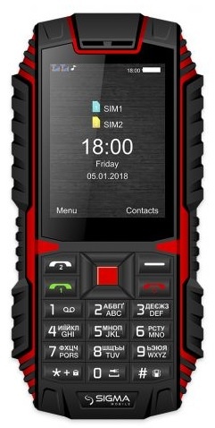 Мобільний телефон Sigma mobile Х-treme DT68 Dual Sim Black/Red (4827798337721) 4827798337721 фото