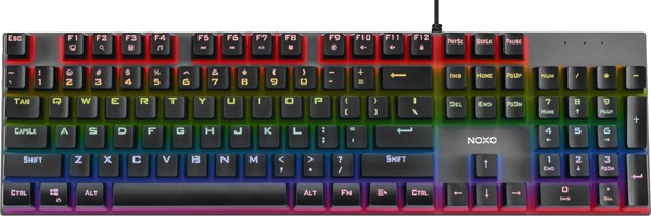 Клавіатура Noxo Retaliation Mechanical gaming keyboard, Blue switches, Black (4770070882085) 4770070882085 фото