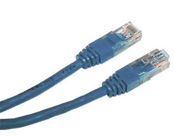 Патч-корд UTP Cablexpert (PP12-3M/B) cat.5Е, литий, 50u штекер із засувкою, 3м, синій PP12-3M/B фото