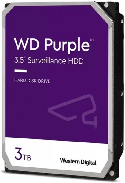 Накопичувач HDD SATA 3.0TB WD Purple 5400rpm 256MB (WD33PURZ) WD33PURZ фото