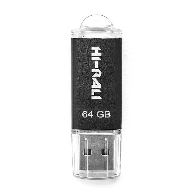 Флеш-накопичувач USB 64GB Hi-Rali Rocket Series Black (HI-64GBVCBK) HI-64GBVCBK фото