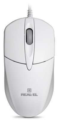 Мишка REAL-EL RM-211 White USB EL123200014 фото