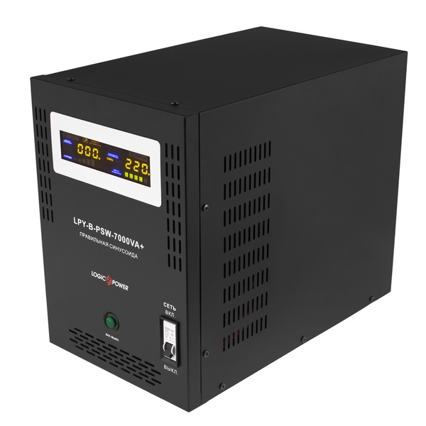 Джерело безперебійного живлення LogicPower LPY-B-PSW-7000VA+ (5000Вт)10A/20A, з правильною синусоїдою 48V LP6616 фото