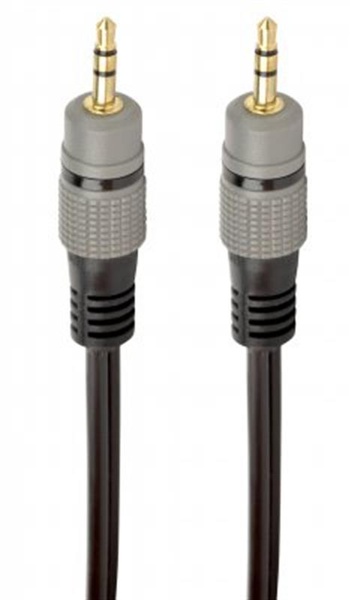 Аудіо-кабель Cablexpert 3.5 мм - 3.5 мм (M/M), 1.5 м, чорний (CCAP-3535MM-1.5M) CCAP-3535MM-1.5M фото