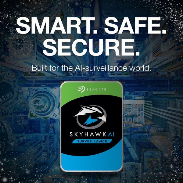 Накопичувач HDD SATA 16.0TB Seagate SkyHawk AI Surveillance 7200rpm 256MB (ST16000VE002) ST16000VE002 фото