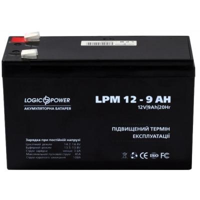 Акумуляторна батарея LogicPower 12V 9AH (LPM 12 - 9 AH) AGM LP3866 фото