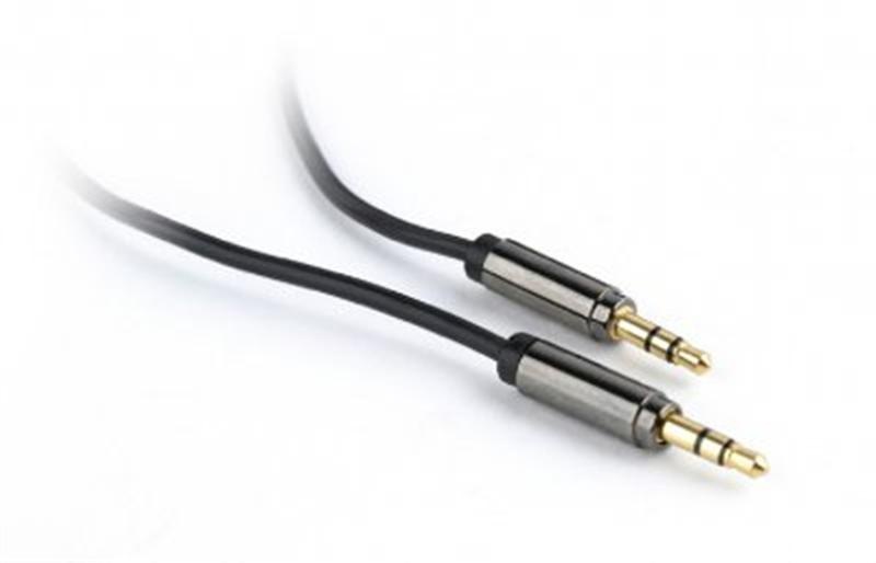 Аудіо-кабель Cablexpert 3.5 мм - 3.5 мм (M/M), 1.8 м, чорний (CCAP-444-6) CCAP-444-6 фото