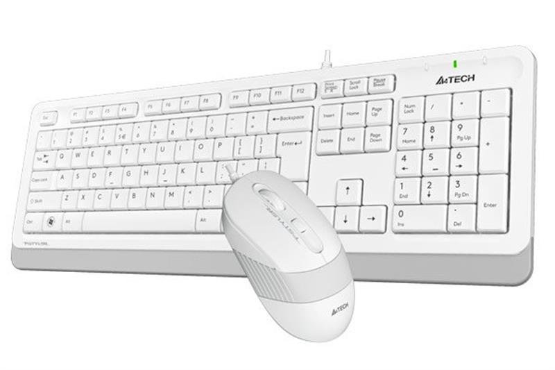 Комплект (клавіатура, мишка) A4Tech F1010 White USB F1010 (White) фото