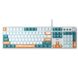 Клавіатура Aula Mechanical F2088 PRO White/Blue, plus 9 Orange keys KRGD blue (6948391234908) 6948391234908 фото 1