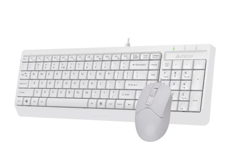 Комплект (клавіатура, мишка) A4Tech F1512 White USB F1512 (White) фото