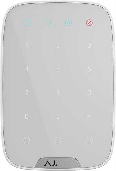 Бездротова сенсорна клавіатура Ajax KeyPad White (8706.12.WH1) 8706.12.WH1 фото