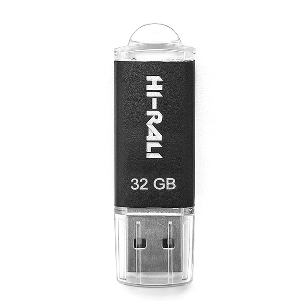 Флеш-накопичувач USB 32GB Hi-Rali Rocket Series Black (HI-32GBVCBK) HI-32GBVCBK фото