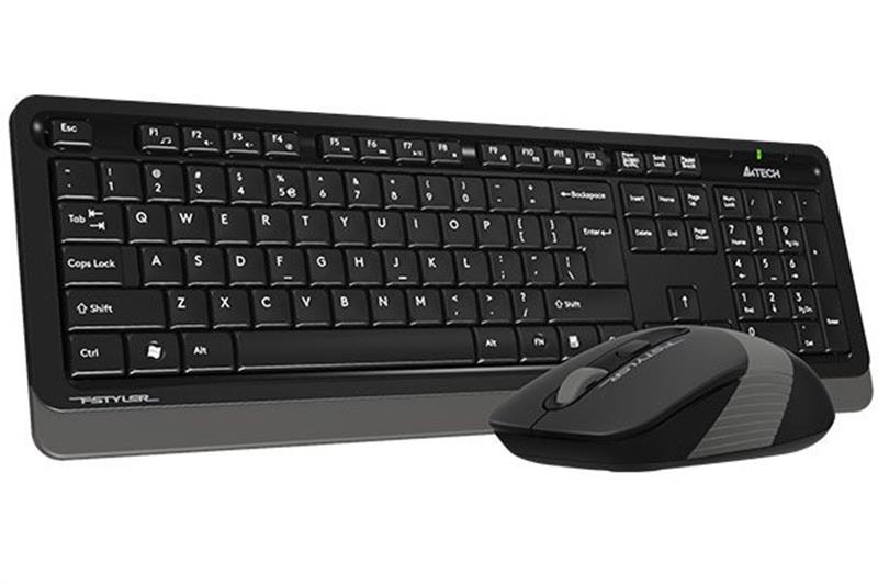 Комплект (клавіатура, мишка) бездротовий A4Tech FG1010 Black/Grey USB FG1010 (Grey) фото
