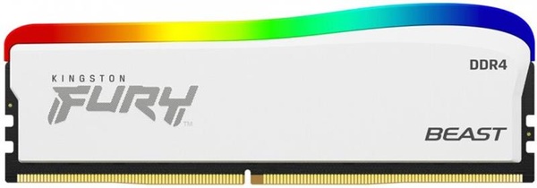 Модуль пам`ятi DDR4 16GB/3200 Kingston Fury Beast White RGB SE (KF432C16BWA/16) KF432C16BWA/16 фото