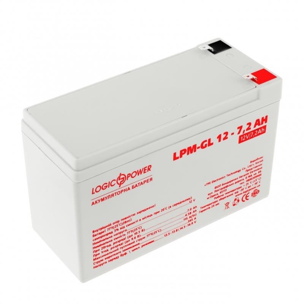 Акумуляторна батарея LogicPower 12V 7.2AH (LPM-GL 12 - 7.2 AH) GEL LP6561 фото
