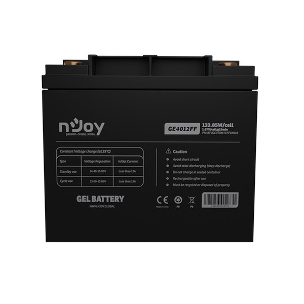 Акумуляторна батарея Njoy GE4012FF 12V 40AH (BTVGCDTOMTCFFCN01B) GEL GE4012FF фото