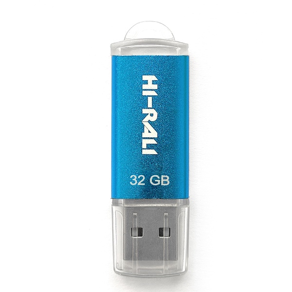 Флеш-накопичувач USB 32GB Hi-Rali Rocket Series Blue (HI-32GBVCBL) HI-32GBVCBL фото