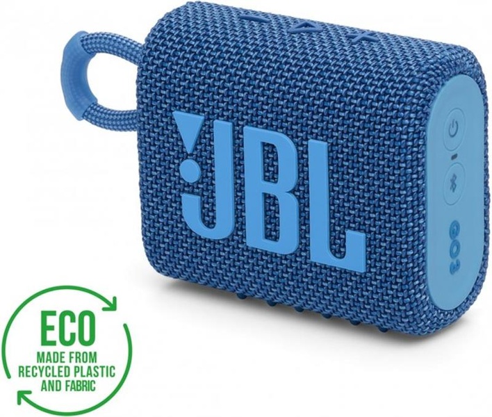 Акустична система JBL GO 3 Eco Blue (JBLGO3ECOBLU) JBLGO3ECOBLU фото
