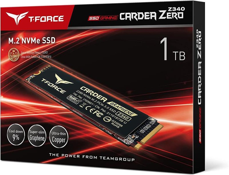 Накопичувач SSD 1TB Team Cardea Zero Z340 M.2 2280 PCIe 3.0 x4 NVMe TLC (TM8FP9001T0C311) TM8FP9001T0C311 фото