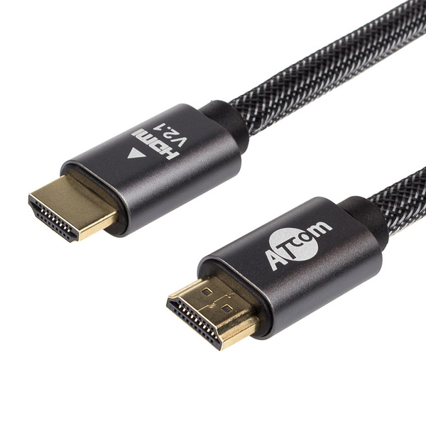 Кабель Atcom Premium HDMI - HDMI V 2.1, (M/M), 10 м, Black (23710) пакет 23710 фото