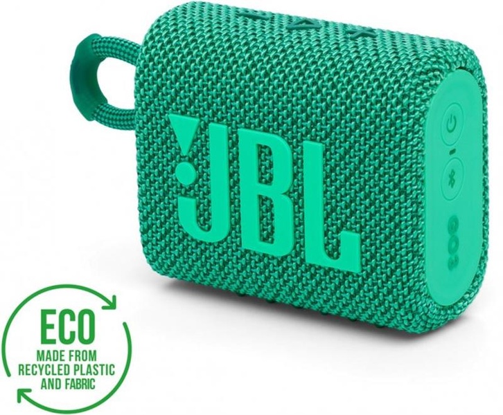 Акустична система JBL GO 3 Eco Green (JBLGO3ECOGRN) JBLGO3ECOGRN фото