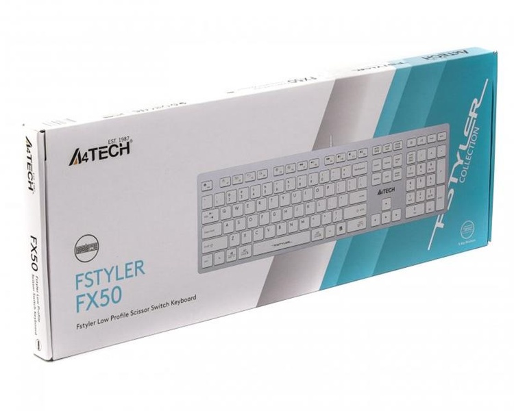 Клавіатура A4Tech Fstyler FX-50 White FX50 USB (White) фото