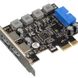 Плата розширення Frime (ECF-PCIEtoUSB006.LP) PCI-E to USB3.0 (2 порти) 3A/порт+19pin NEC720201 ECF-PCIEtoUSB006.LP фото 2