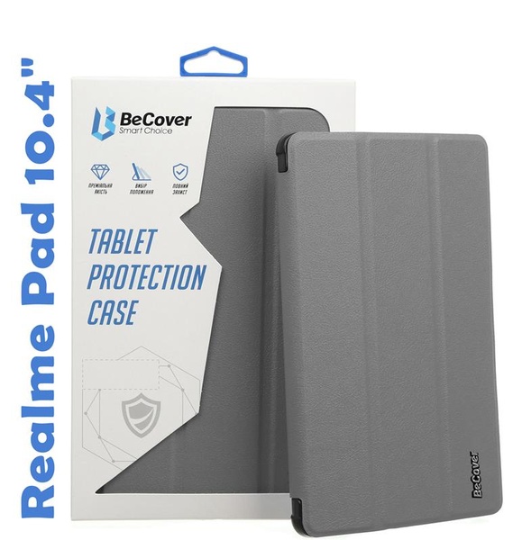 Чохол-книжка BeCover Smart для Realme Pad 10.4" Gray (708267) 708267 фото