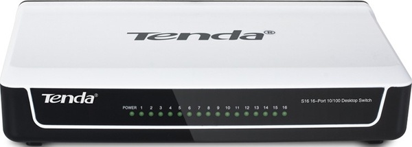 Комутатор TENDA S16 16-port 10/100 desktop case S16 фото