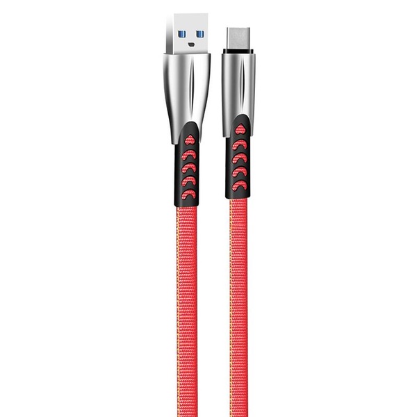 Кабель ColorWay USB-USB-C, 2.4А, 1м, Red (CW-CBUC012-RD) CW-CBUC012-RD фото