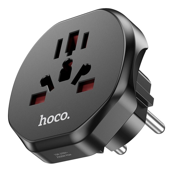 Адаптер Hoco CN/UK-EU Black (AC6) Hoco AC6 фото