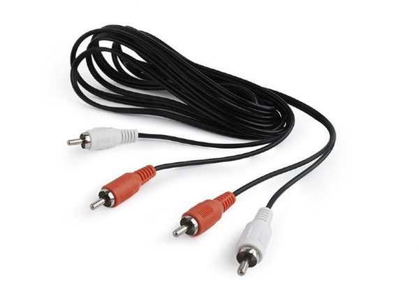 Аудіо-кабель Cablexpert 2хRCA - 2хRCA (M/M), 7.5 м, чорний (CCA-2R2R-7.5M) CCA-2R2R-7.5M фото