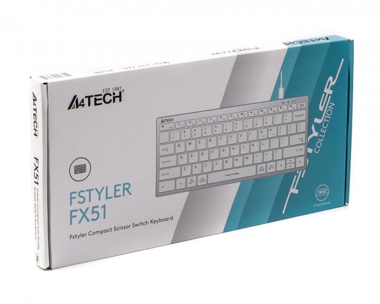 Клавіатура A4Tech Fstyler FX-51 White FX51 USB (White) фото