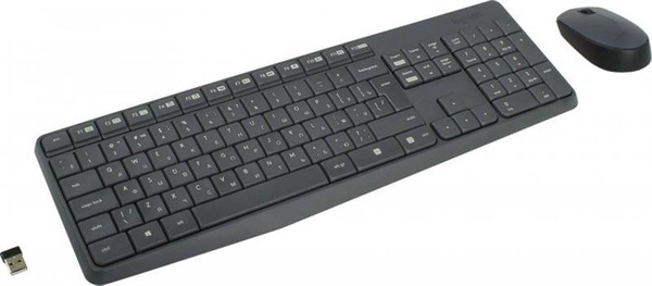 Комплект (клавіатура, мишка) бездротовий Logitech MK235 Grey USB (920-007931) 920-007931 фото