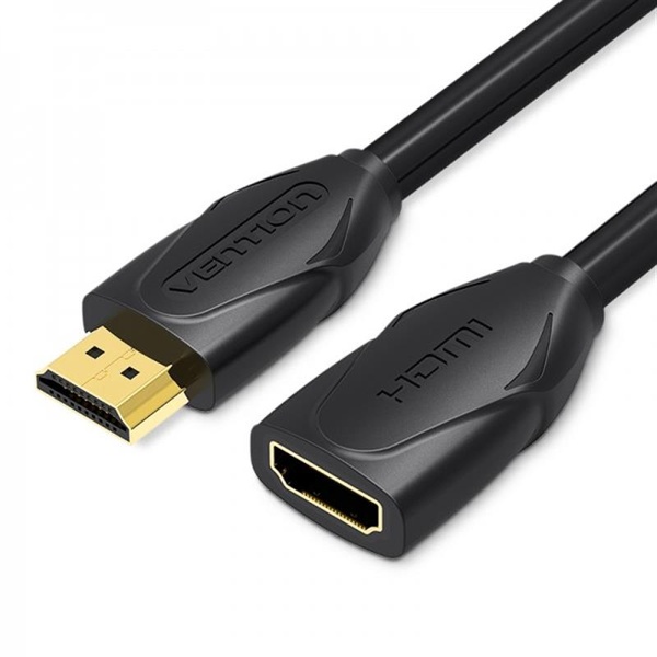 Кабель Vention HDMI - HDMI, (M/F), 5 м, Black (VAA-B06-B500) VAA-B06-B500 фото