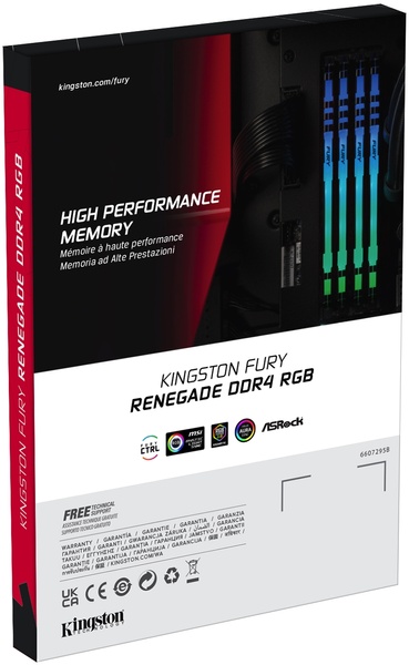 Модуль пам`яті DDR4 2x8GB/3200 Kingston Fury Renegade RGB (KF432C16RBAK2/16) KF432C16RBAK2/16 фото
