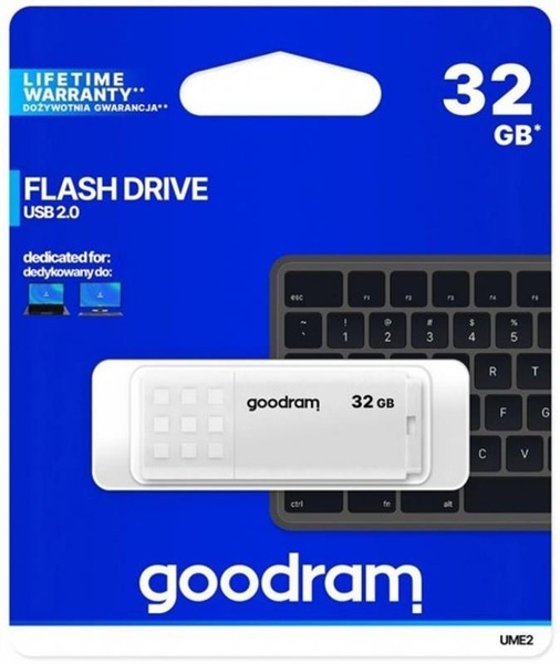 Флеш-накопичувач USB 32GB GOODRAM UME2 White (UME2-0320W0R11) UME2-0320W0R11 фото